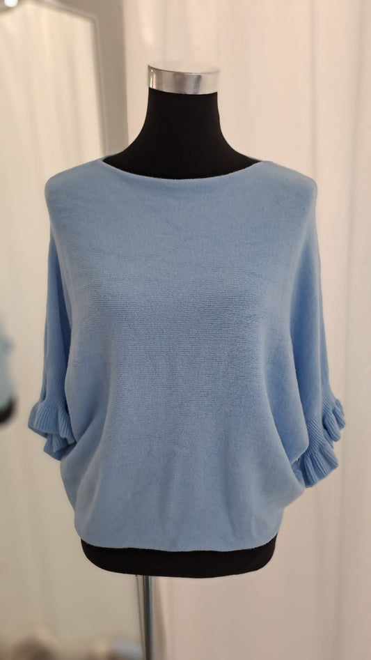 Young Fashion Feinstrickshirt 2911 Blau