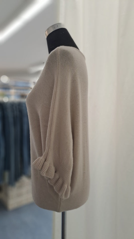 Young Fashion Feinstrickshirt 2912 Beige