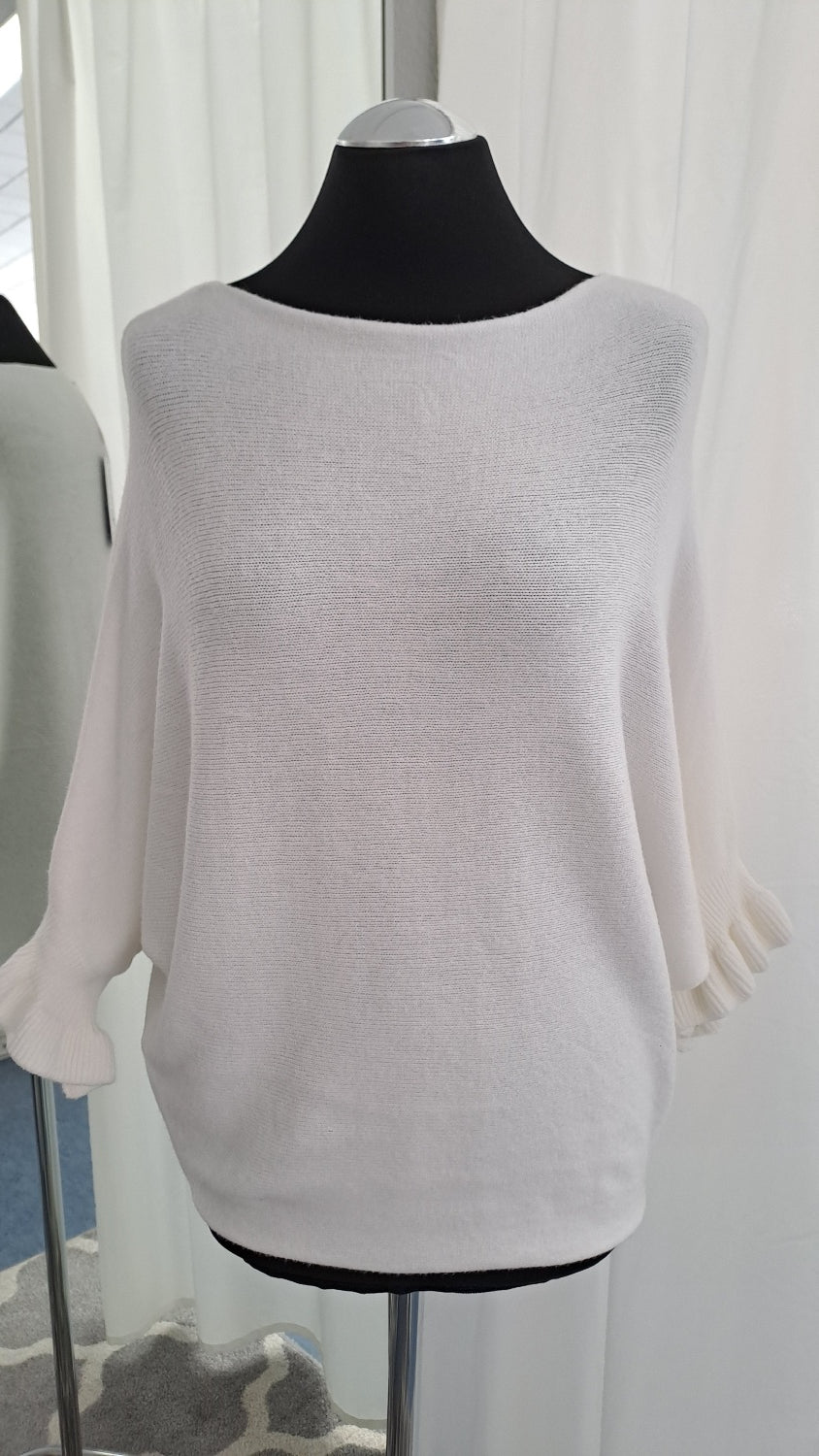 Young Fashion Feinstrickshirt 2915 Weiß