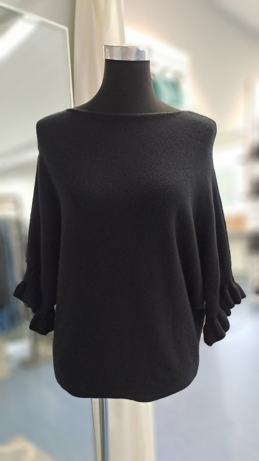 Young Fashion Feinstrickshirt 2917 Schwarz