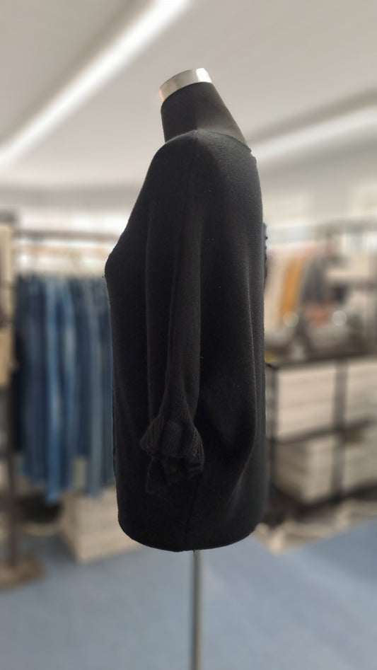 Young Fashion Feinstrickshirt 2917 Schwarz