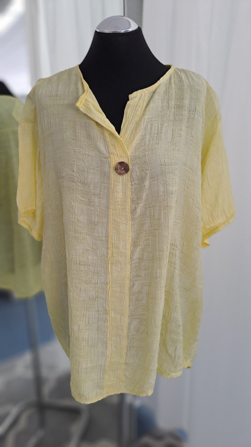Young Collection Shirtbluse 4102 Gelb