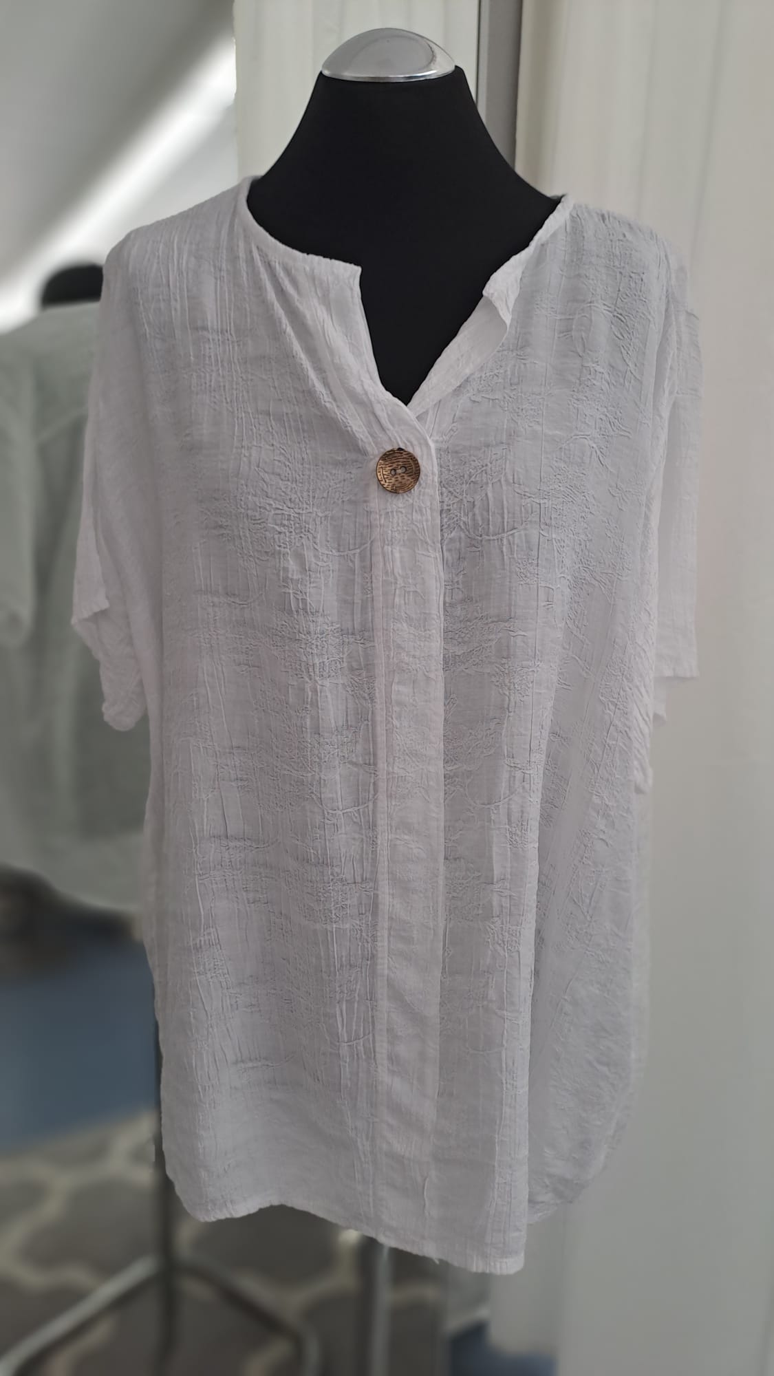 Young Collection Shirtbluse 4104 Weiß