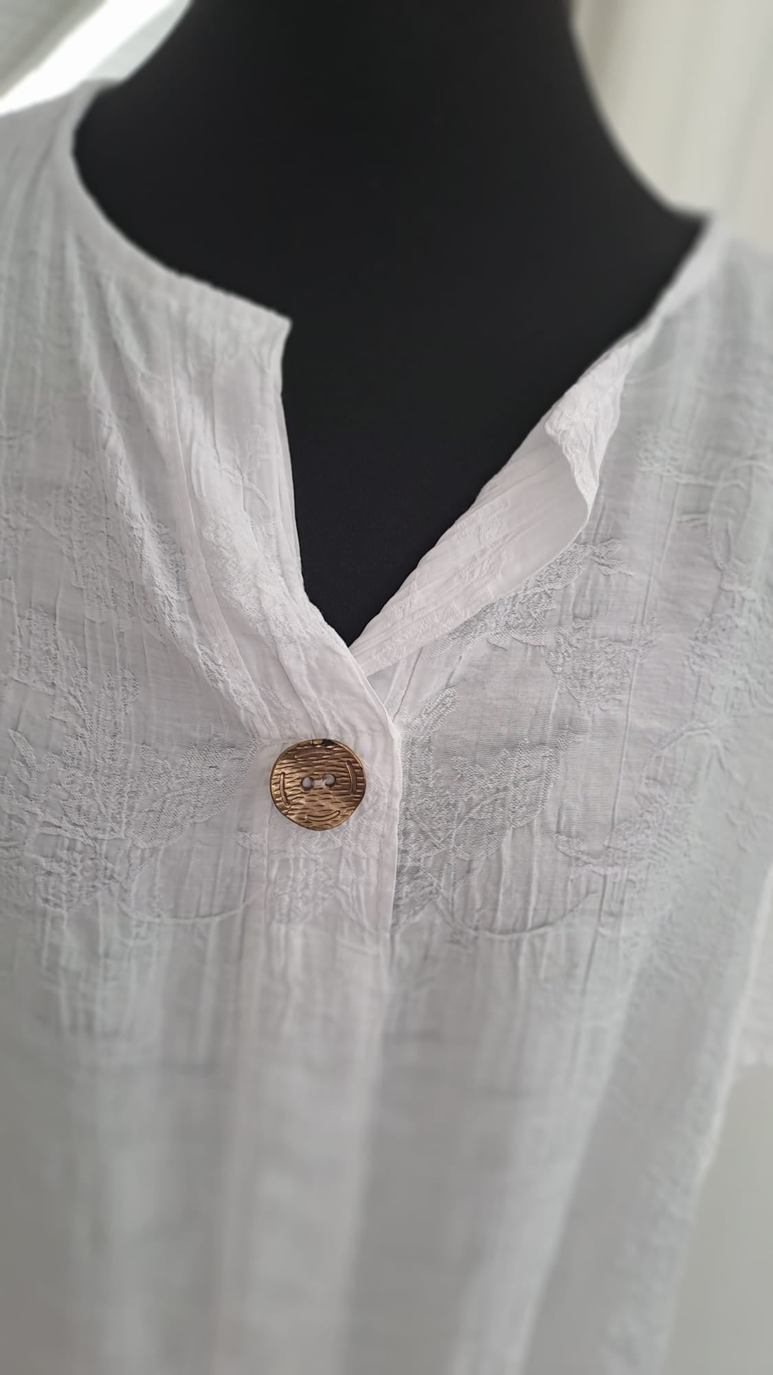 Young Collection Shirtbluse 4104 Weiß