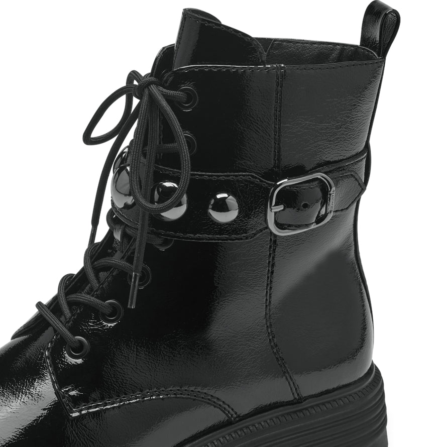 Tamaris Stiefelette 25267 Schwarz Lack