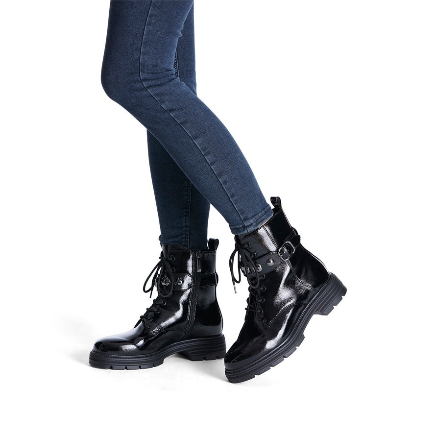 Tamaris Stiefelette 25267 Schwarz Lack