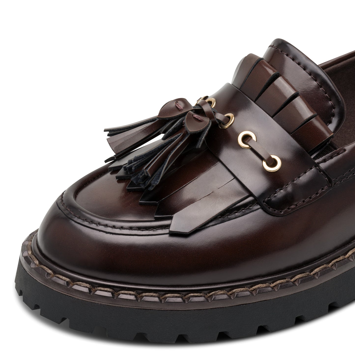 Tamaris Slipper 24353 Mocca – Touch-it Fußbett  - Detailansicht Quaste