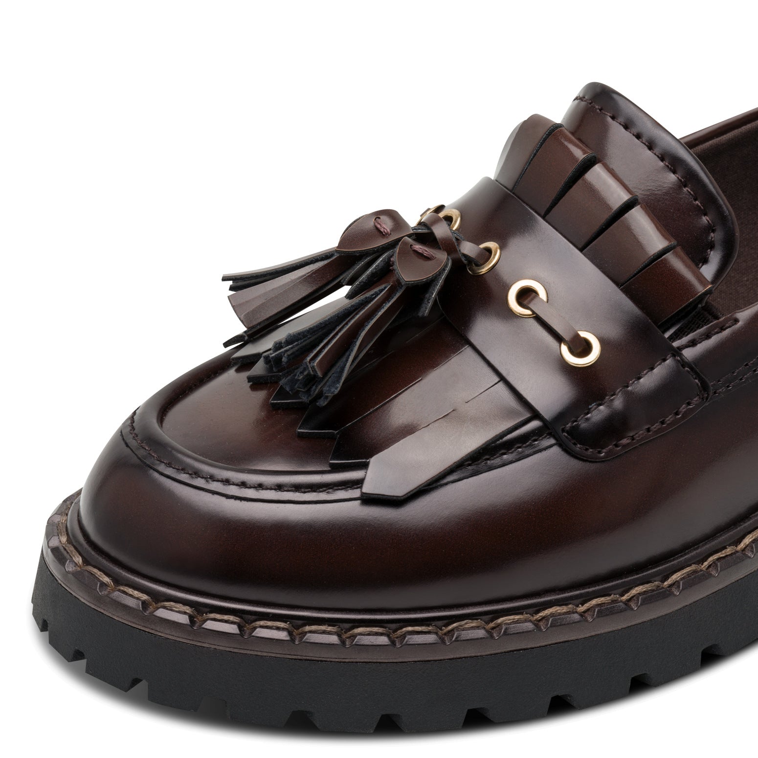 Tamaris Slipper 24353 Mocca – Touch-it Fußbett  - Detailansicht Quaste