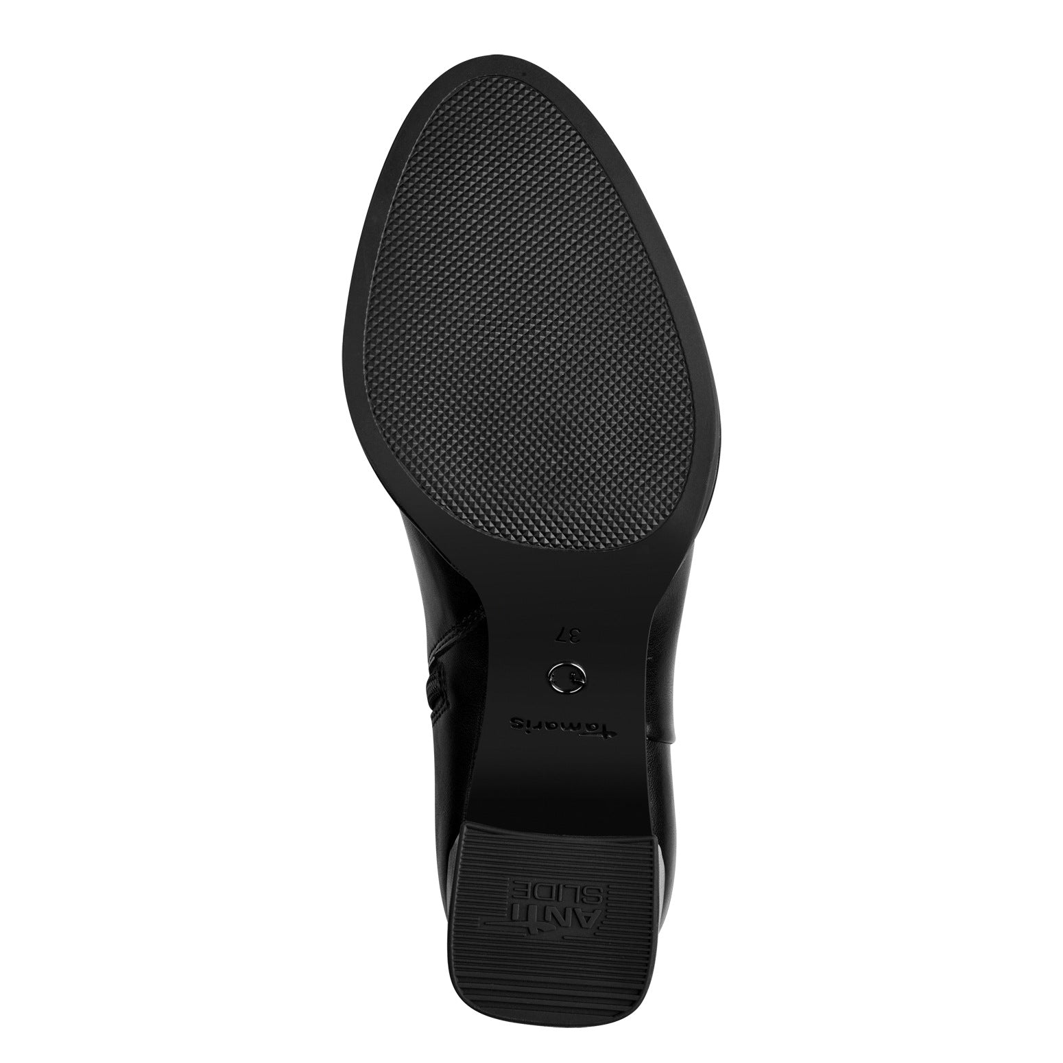 Tamaris Stiefel 25515 Schwarz | Vegan mit Fußbett - Detailansicht Laufsohle