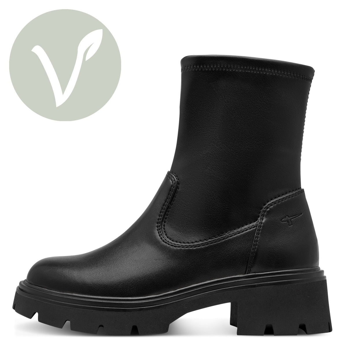 Tamaris Stiefelette 25416 Schwarz - Vegan - Vorderansicht