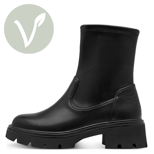 Tamaris Stiefelette 25416 Schwarz - Vegan - Vorderansicht