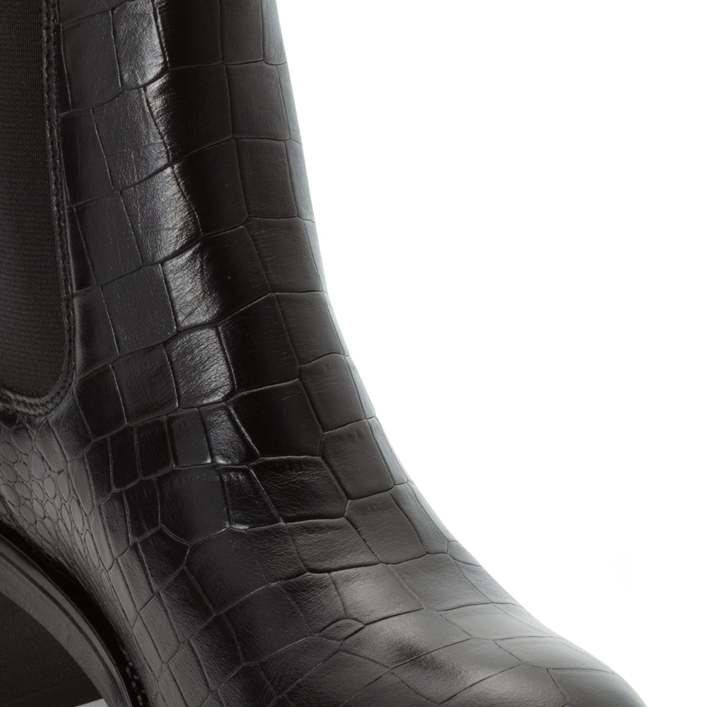 Tamaris Leder Chelsea Boot 25307 Schwarz Croco - Detail der Schuhoberfläche