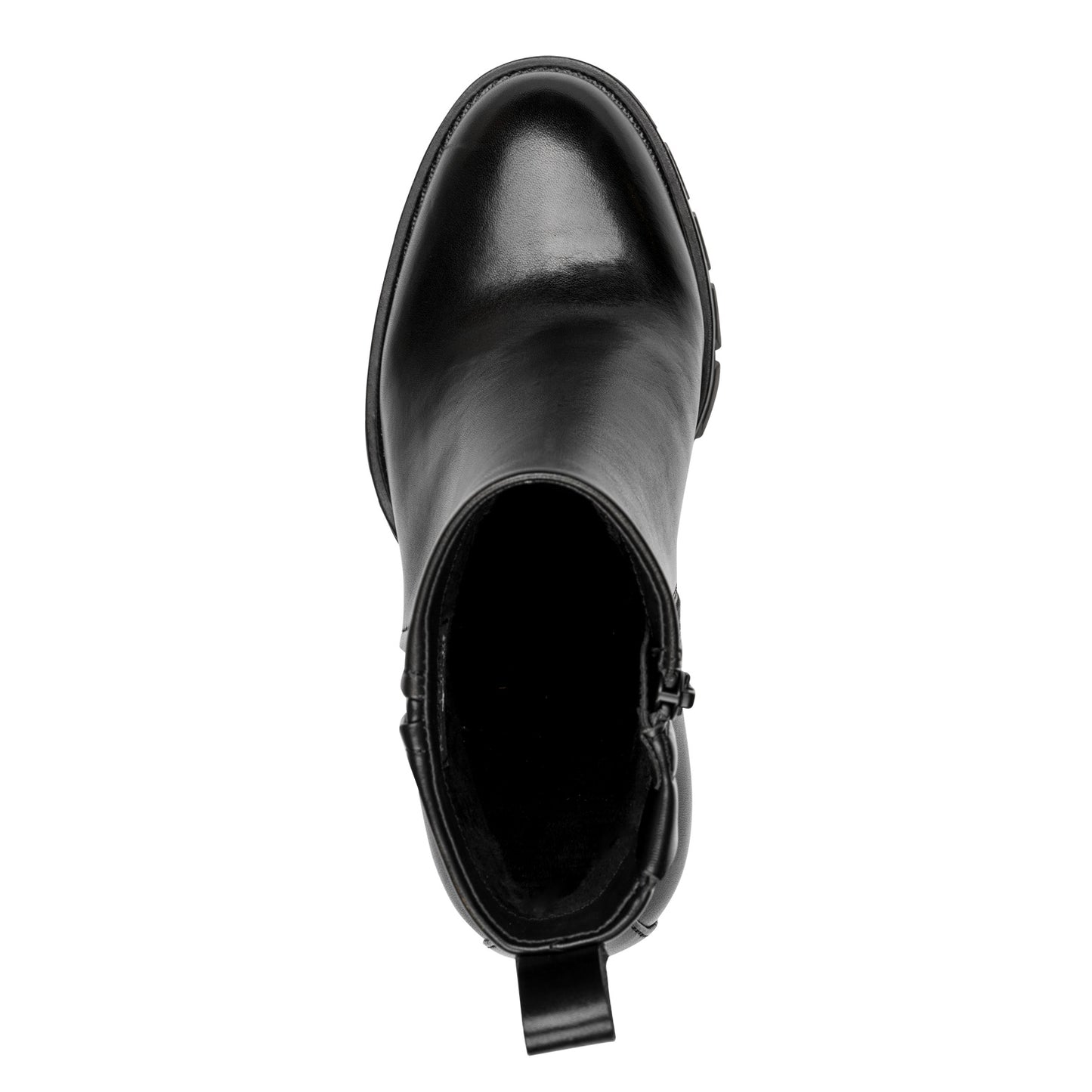 Tamaris Lederstiefelette 25398 Schwarz - Touch-it Fußbett, Anti Slide - Detailansicht Schuhform
