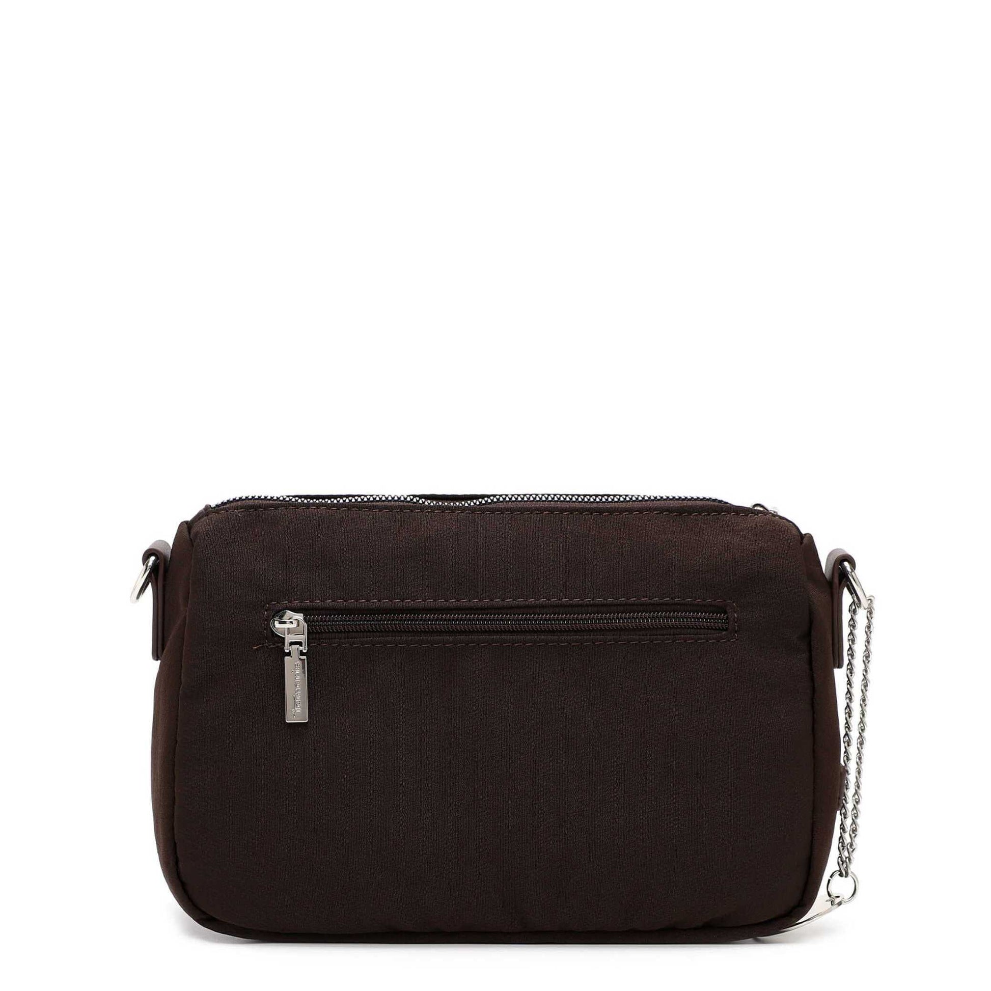 Tamaris Crossbody Mia 35080 Dunkelbraun - Detailansicht Reißverschluss