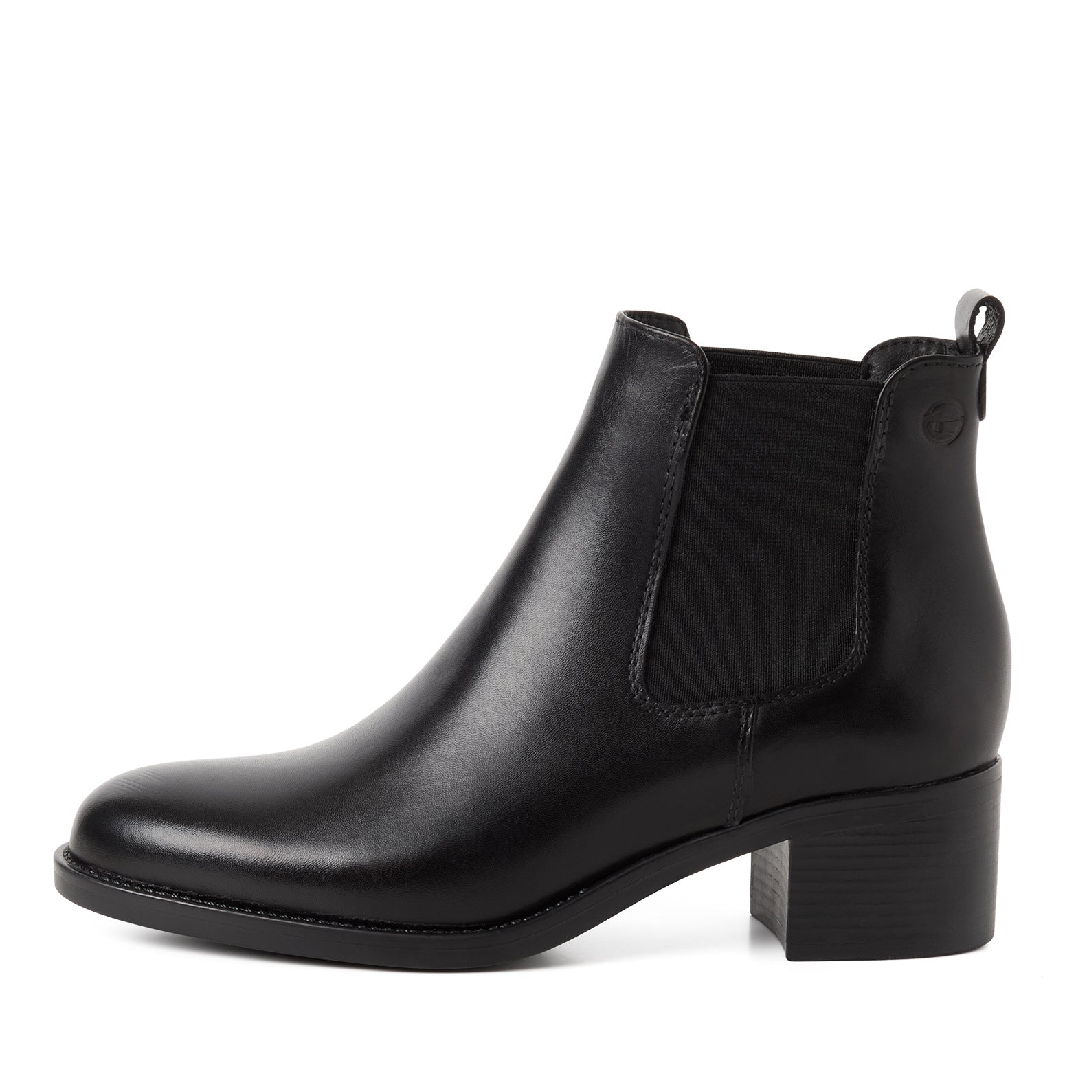 Tamaris Chelsea Boot 25026 Schwarz Leder - Seitenansicht
