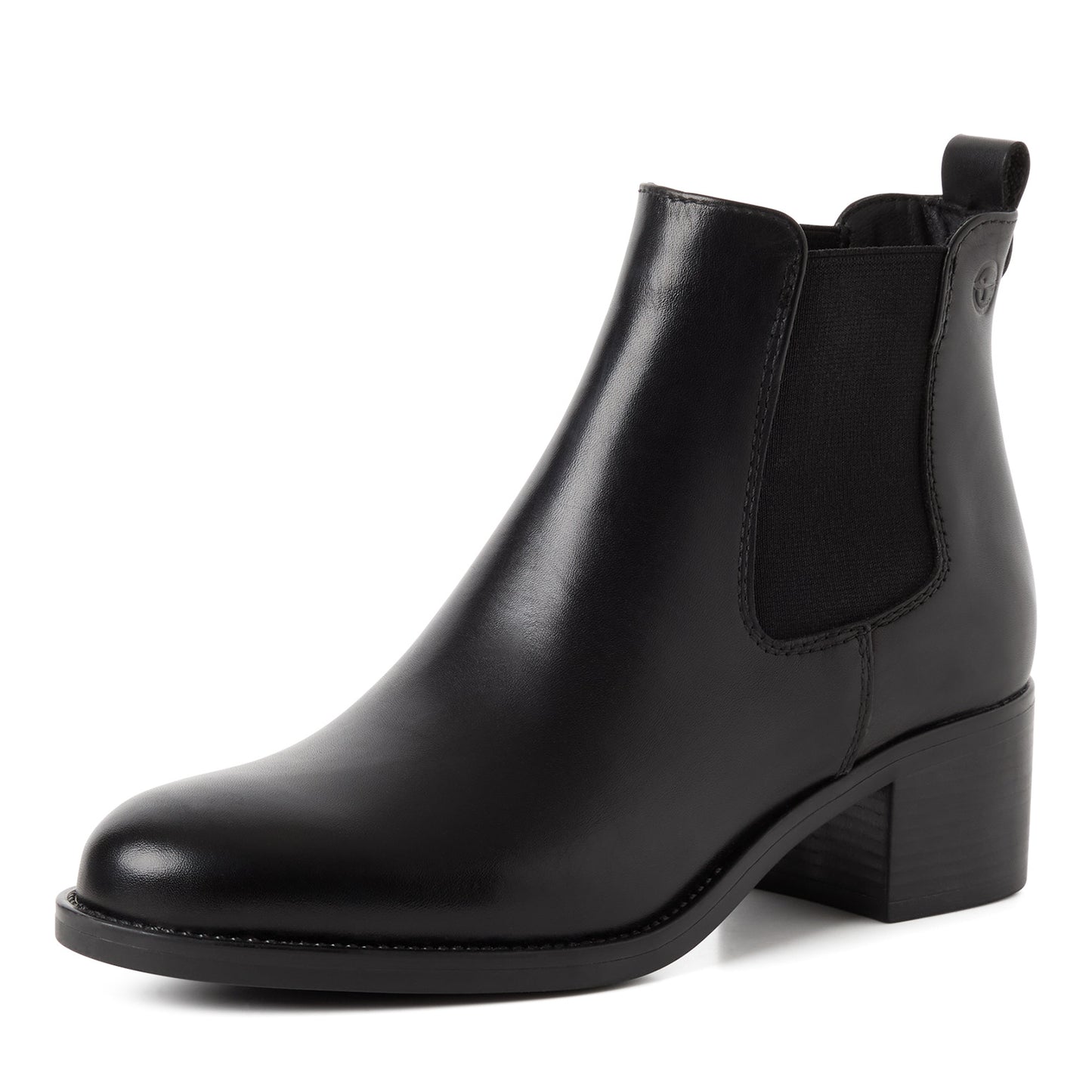 Tamaris Chelsea Boot 25026 Schwarz Leder - Vorderansicht