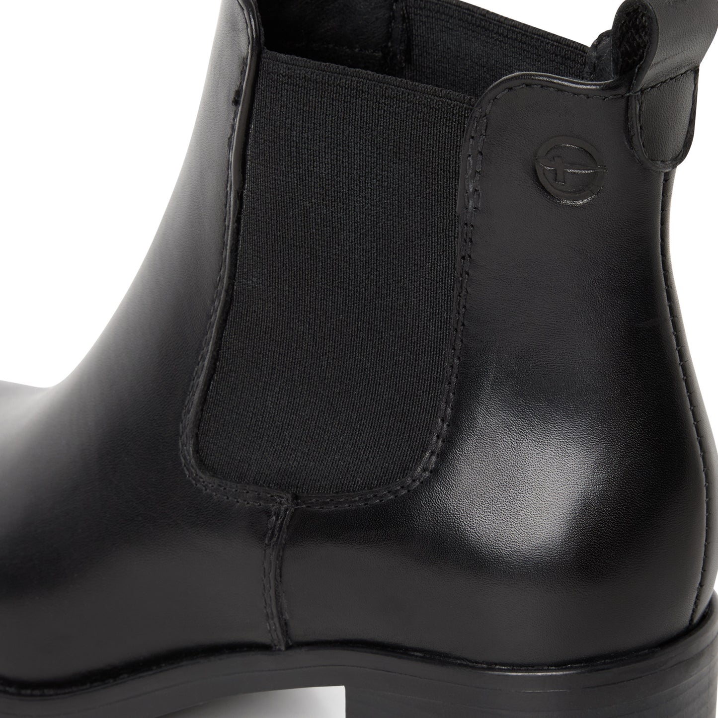 Tamaris Chelsea Boot 25026 Schwarz Leder - Fersenansicht