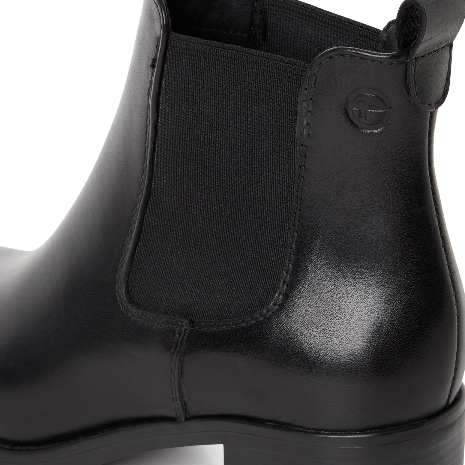 Tamaris Chelsea Boot 25026 Schwarz Leder - Fersenansicht