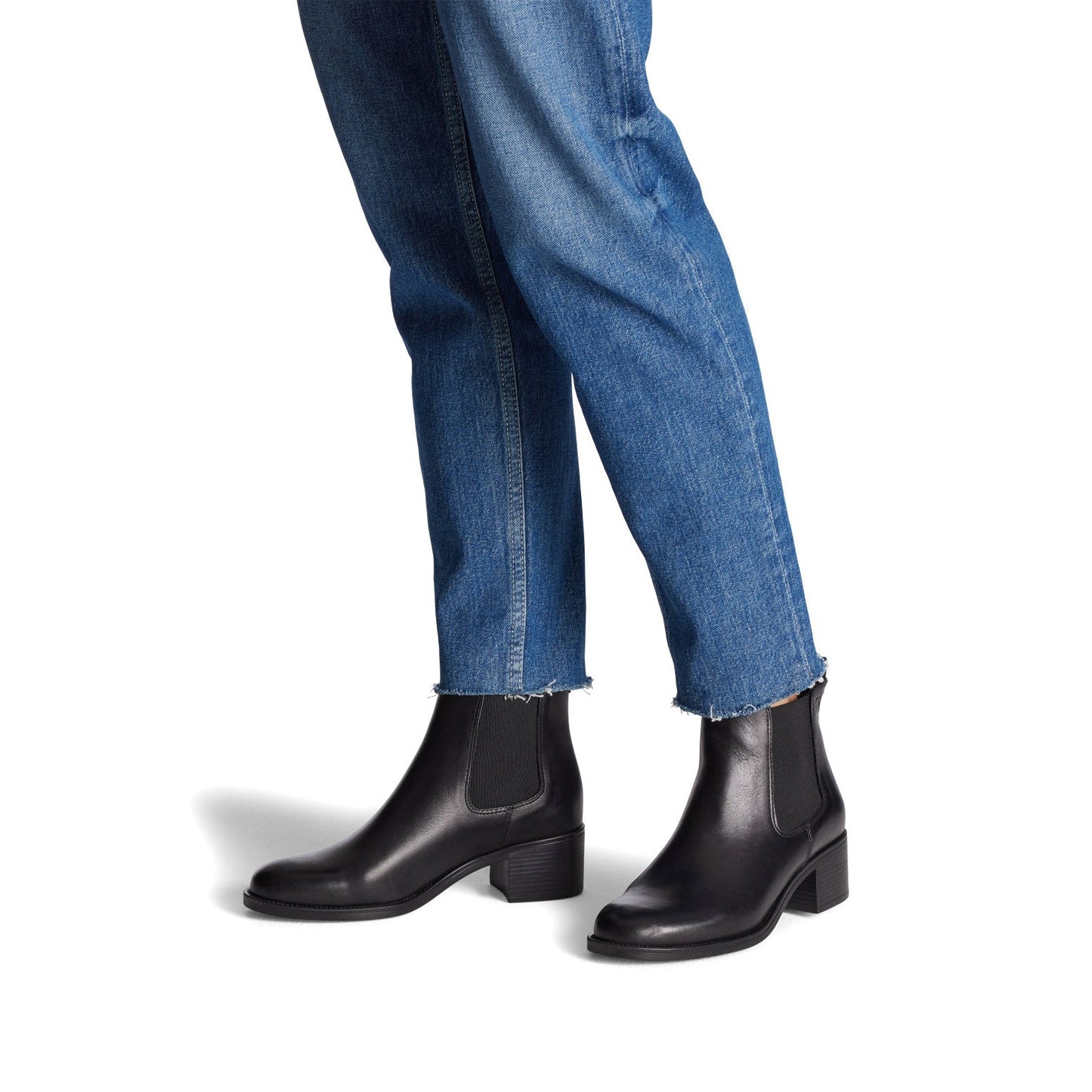 Tamaris Leder Chelsea Boot 25026 Schwarz