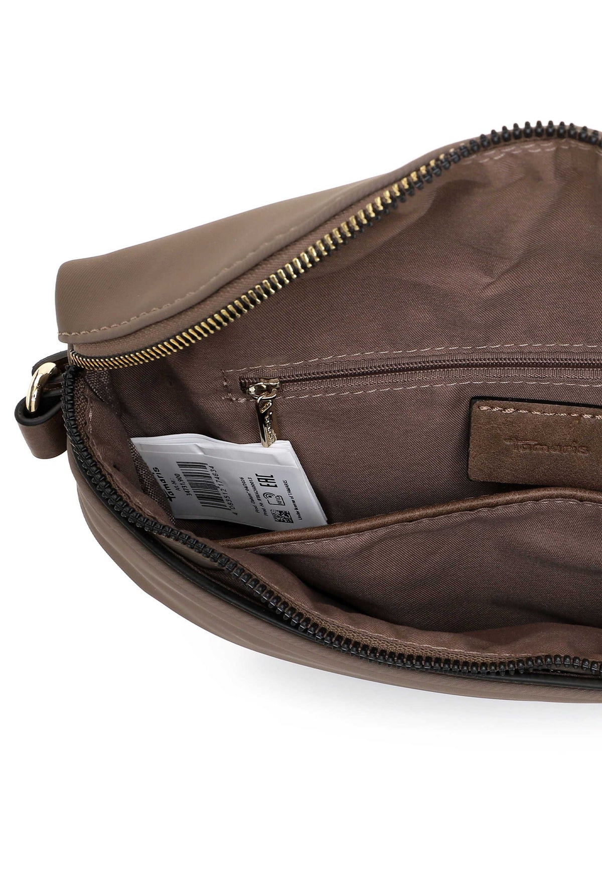 Tamaris Crossbody Margitta 34731 Taupe - Detailansicht Innenleben