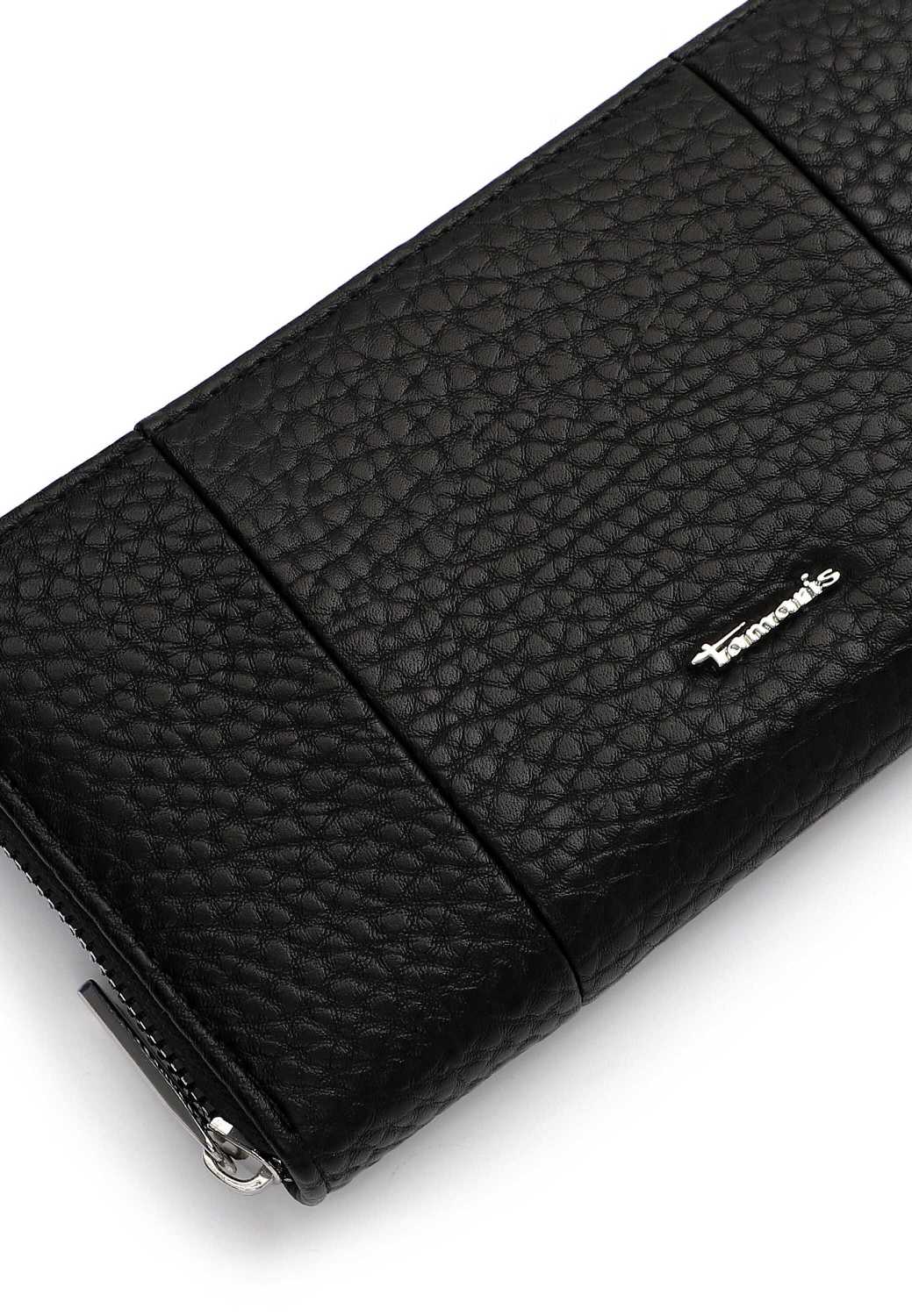 Tamaris Damen Geldbörse Schwarz – Portemonnaie mit Reißverschluss | 34556