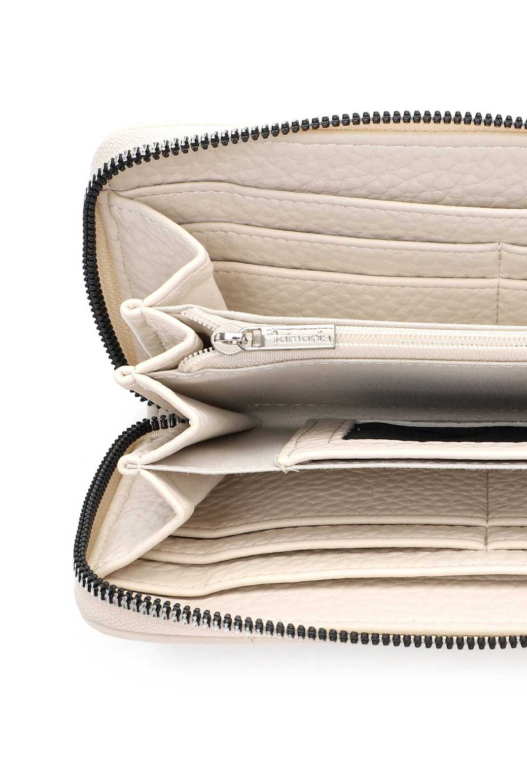 Tamaris Damen Geldbörse Beige – Portemonnaie mit Reißverschluss | 34556