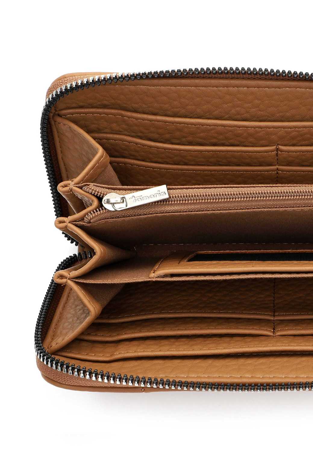 Tamaris Damen Geldbörse Sahara Braun – Portemonnaie mit Reißverschluss | 34556