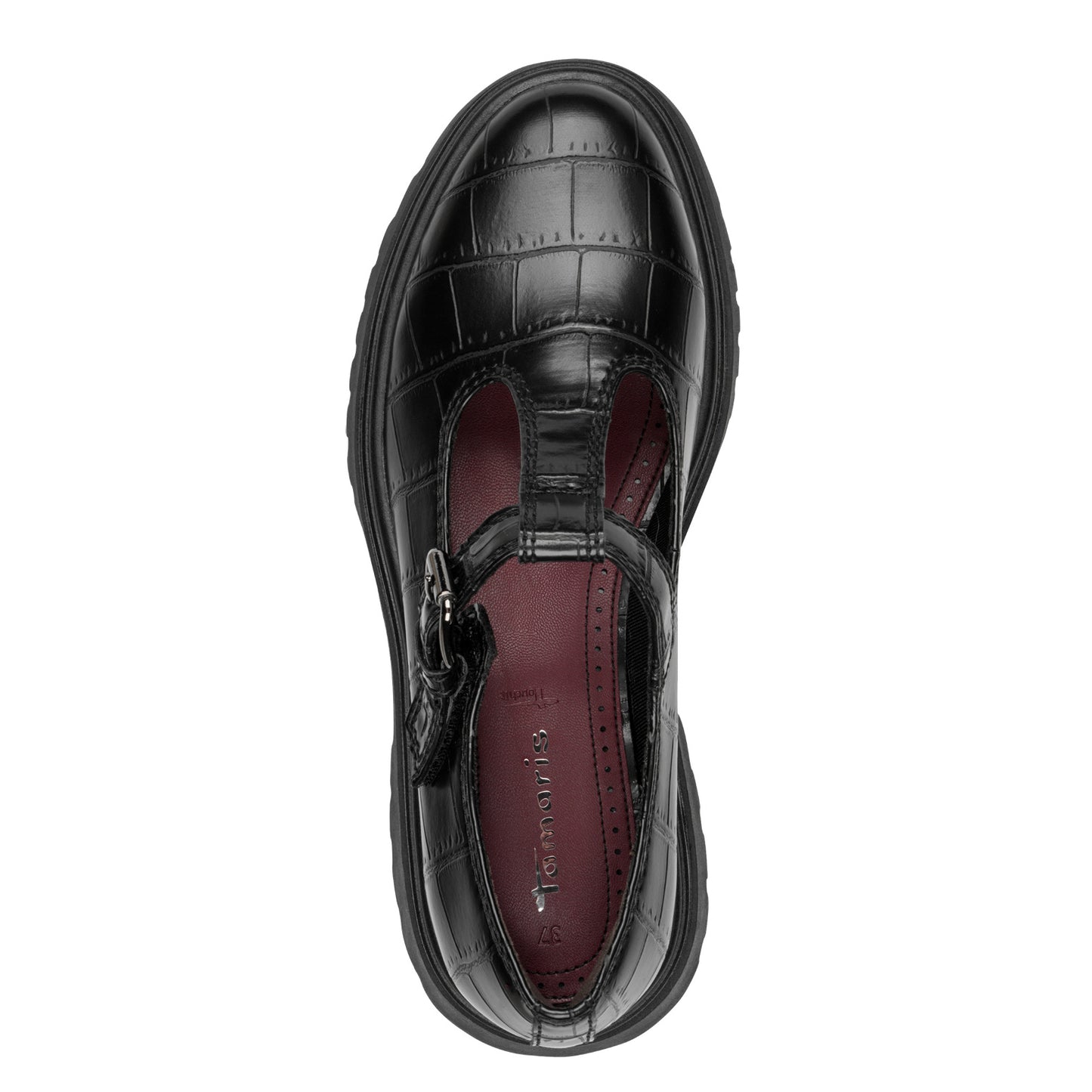 Tamaris Halbschuh 24324 Schwarz Croco