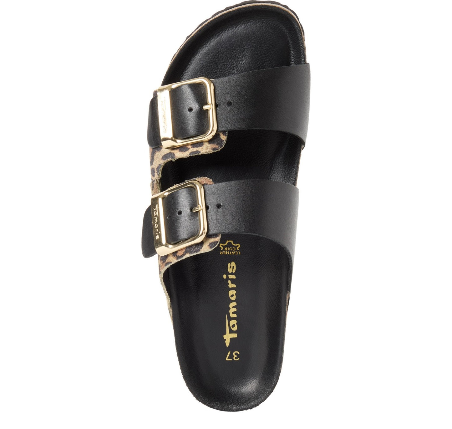 Tamaris Pantolette 27543 Schwarz Leopard