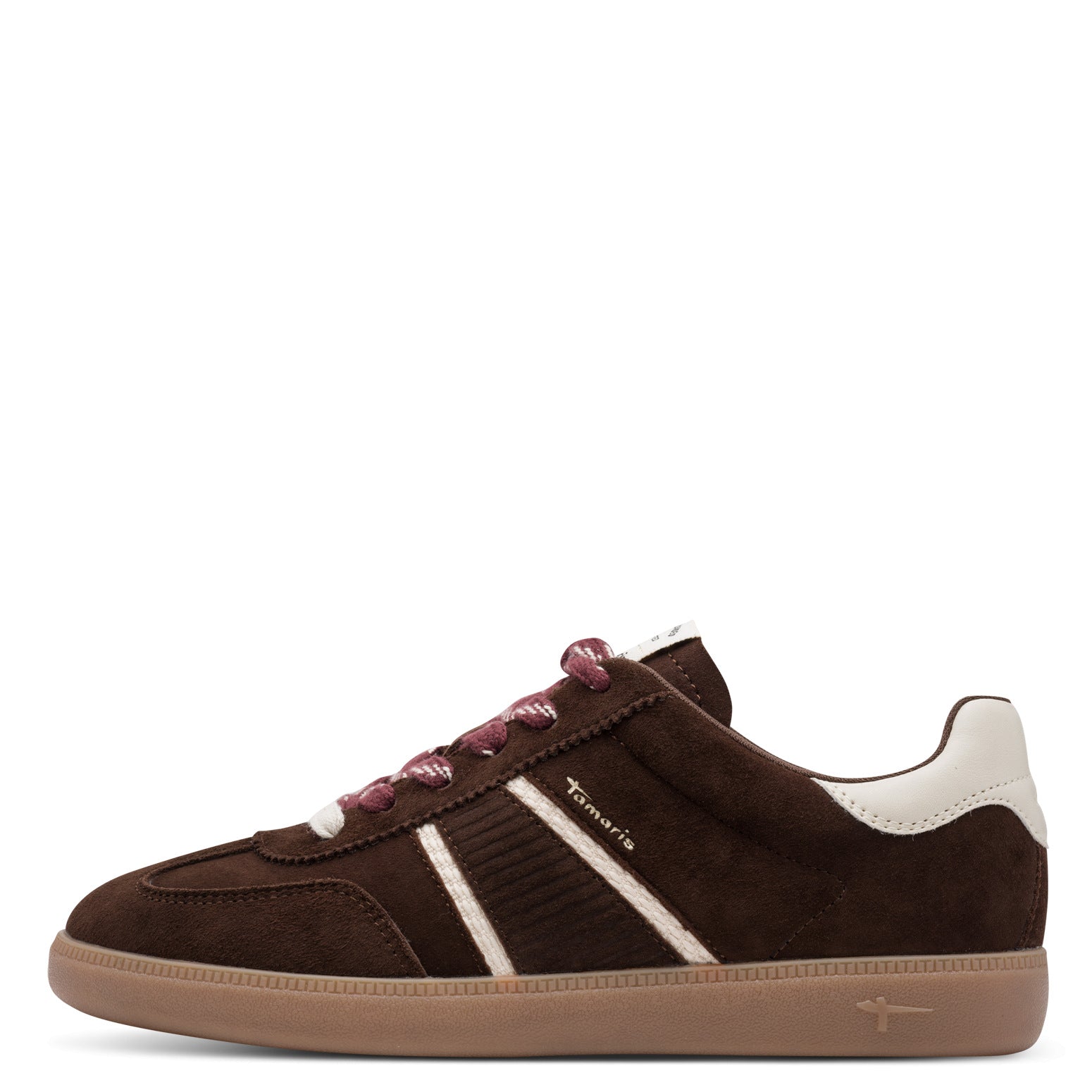 Tamaris Sneaker 23624 Mocca – Ledersneaker mit Wechselfußbett - Seitenansicht