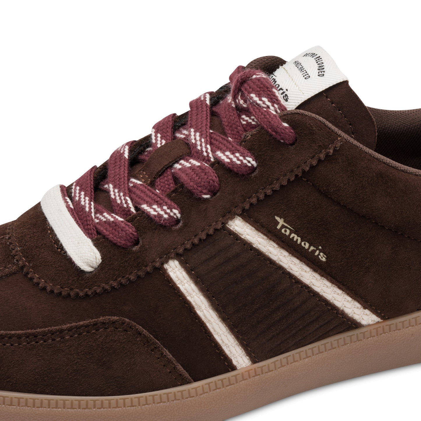 Tamaris Sneaker 23624 Mocca – Ledersneaker mit Wechselfußbett -  - Detailansicht