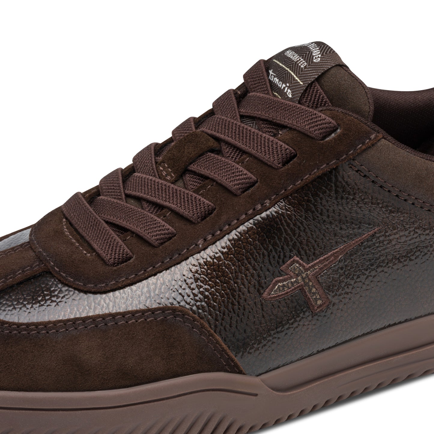 Tamaris Sneaker 23655 Mocca Patent – Step-In Sneaker mit Wechselfußbett - Detailansicht