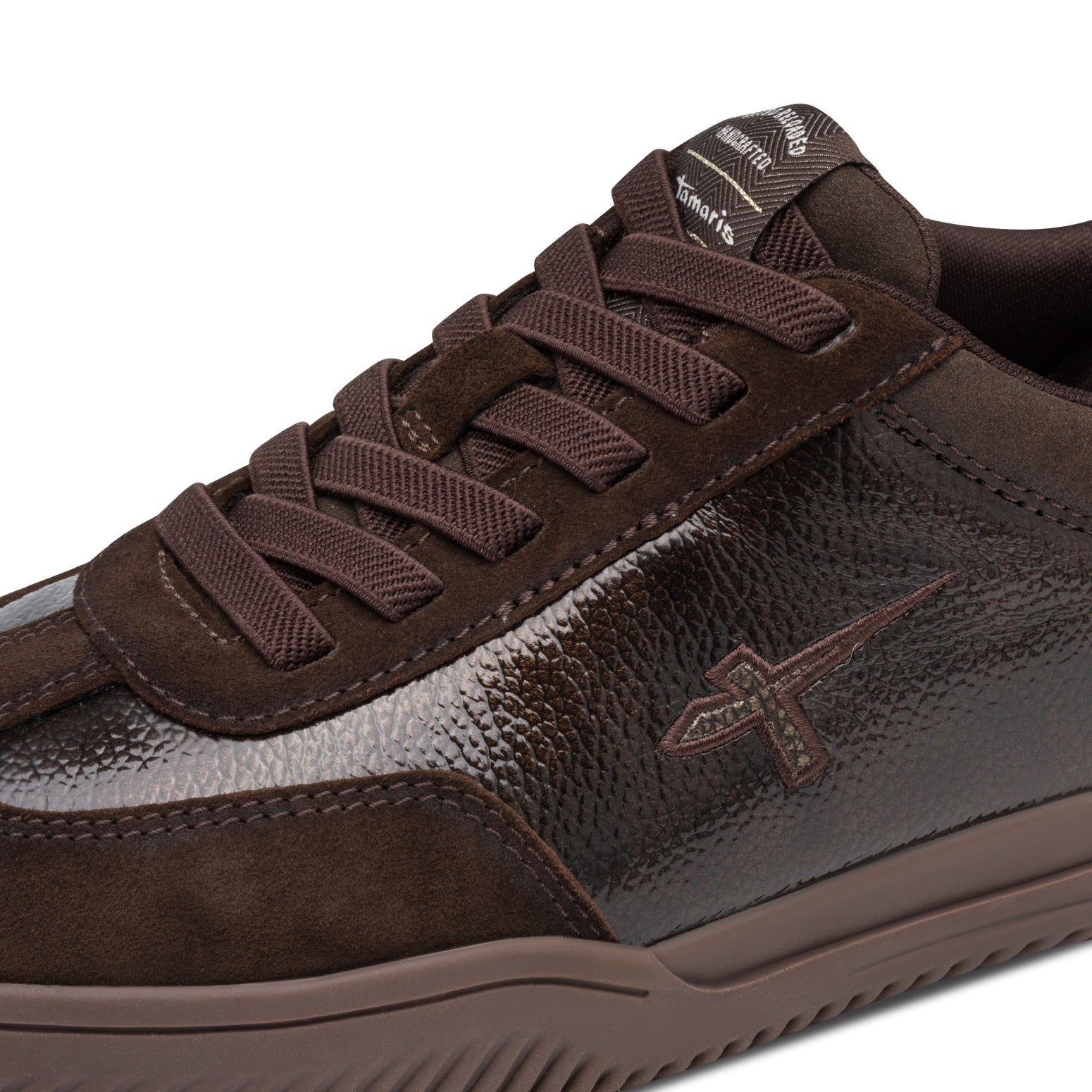 Tamaris Sneaker 23655 Mocca Patent – Step-In Sneaker mit Wechselfußbett - Detailansicht