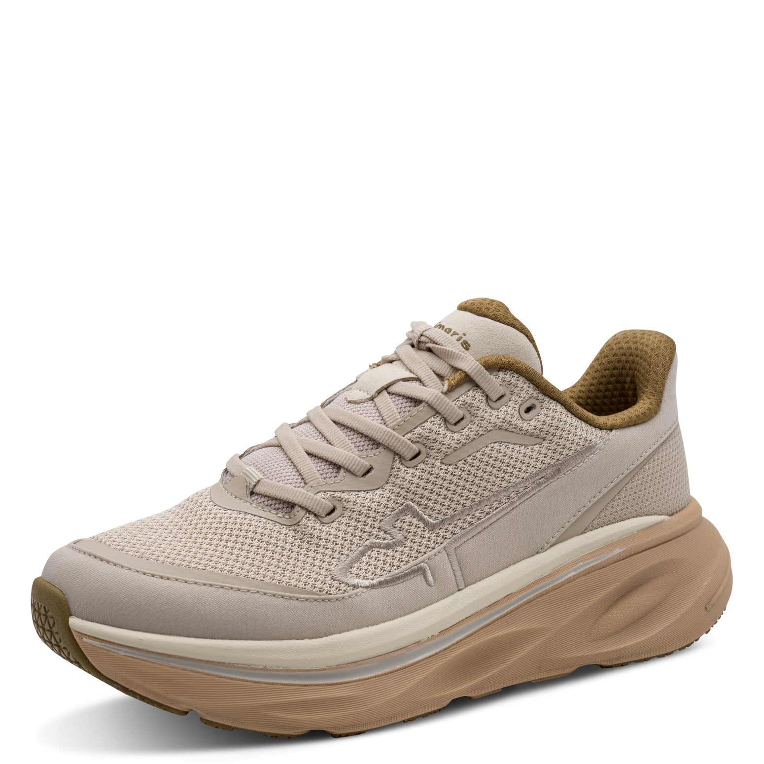 Tamaris Sneaker Ivory Beige | Vegan & OrthoLite® | SHOECORNER - Frontansicht