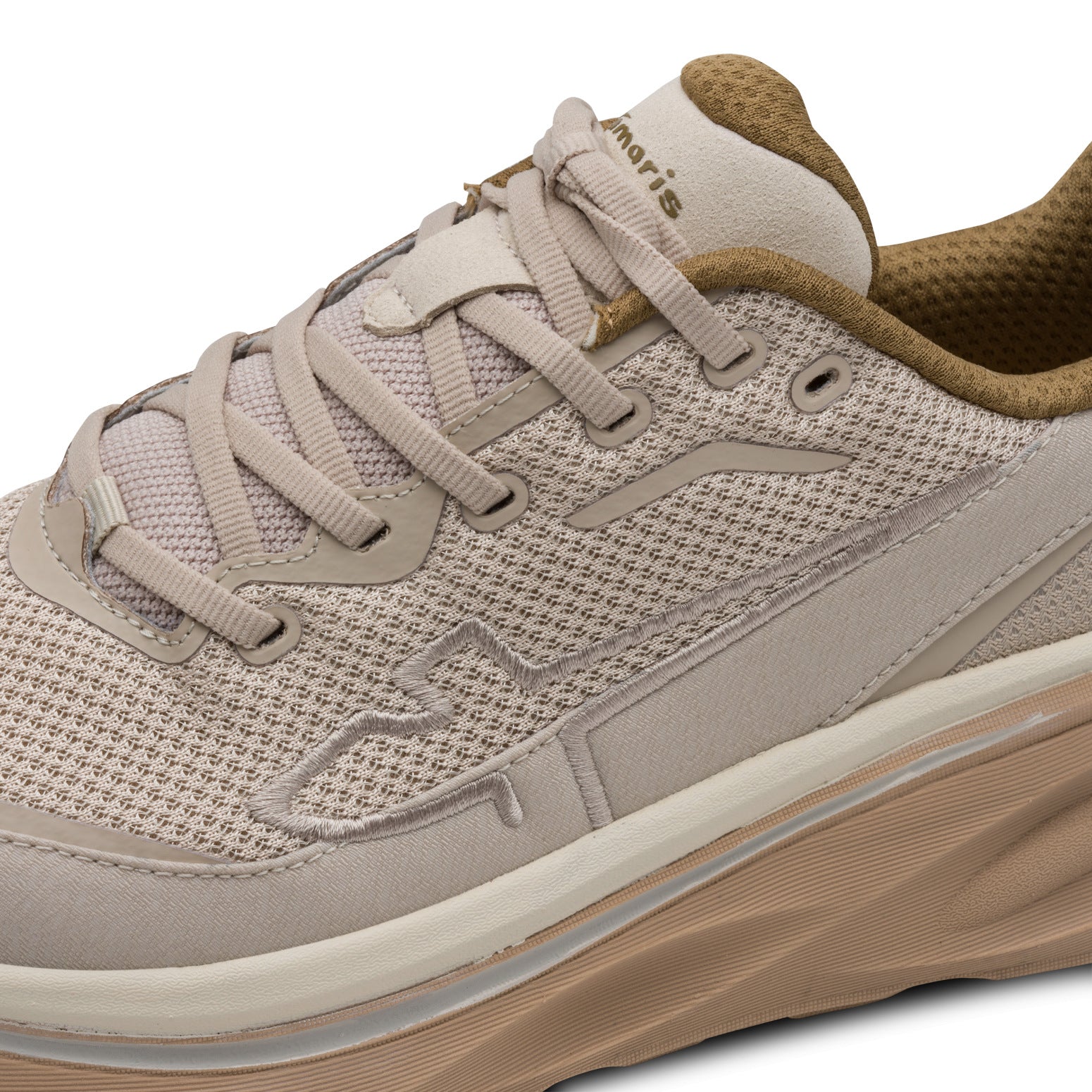 Tamaris Sneaker Ivory Beige | Vegan & OrthoLite® | SHOECORNER - Detailansicht