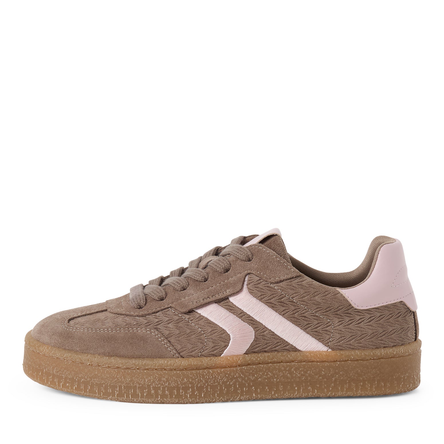 Tamaris Sneaker 23723 Brown Rose - Leder mit Touch-it Fußbett - Seitenansicht