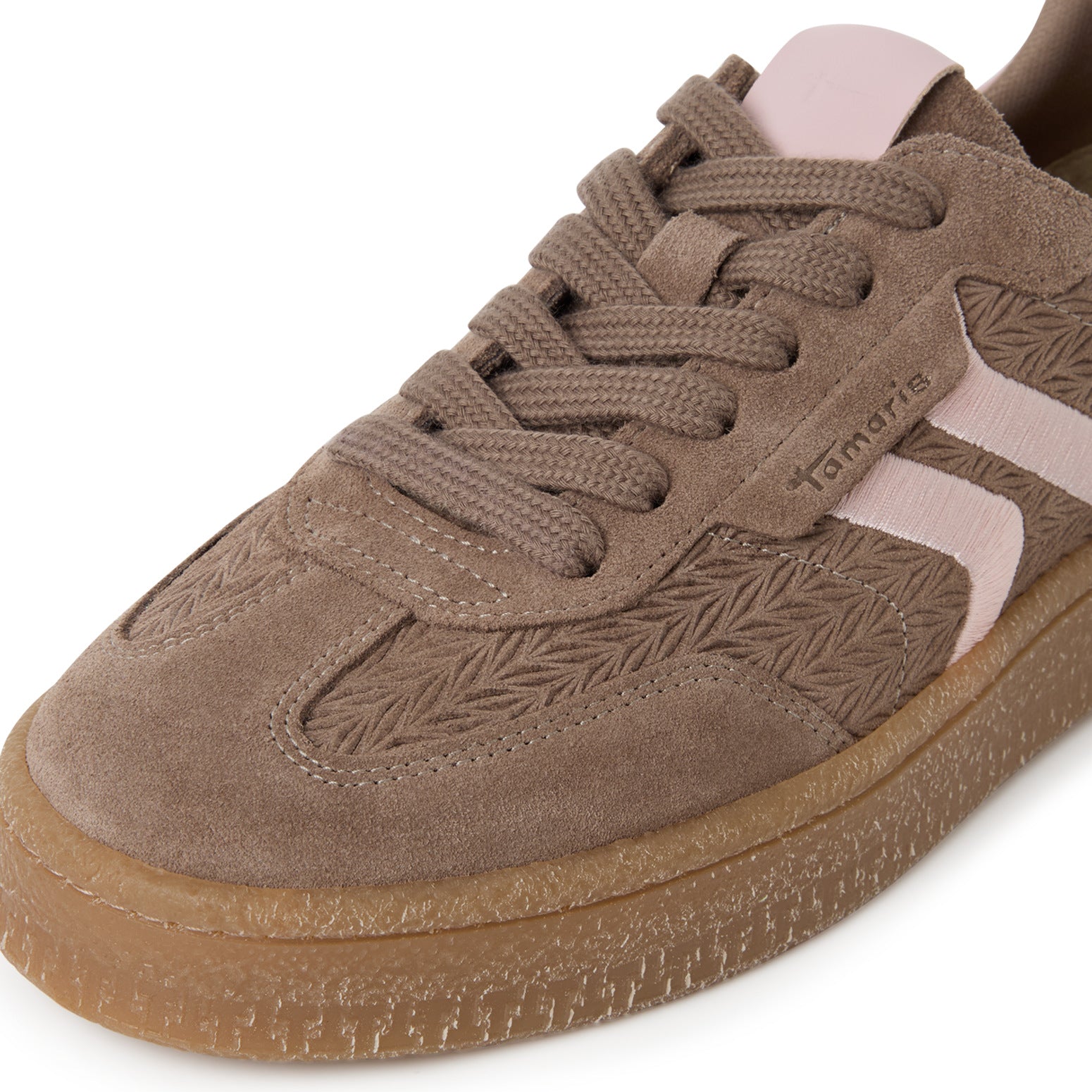 Tamaris Sneaker 23723 Brown Rose - Leder mit Touch-it Fußbett - Detailansicht