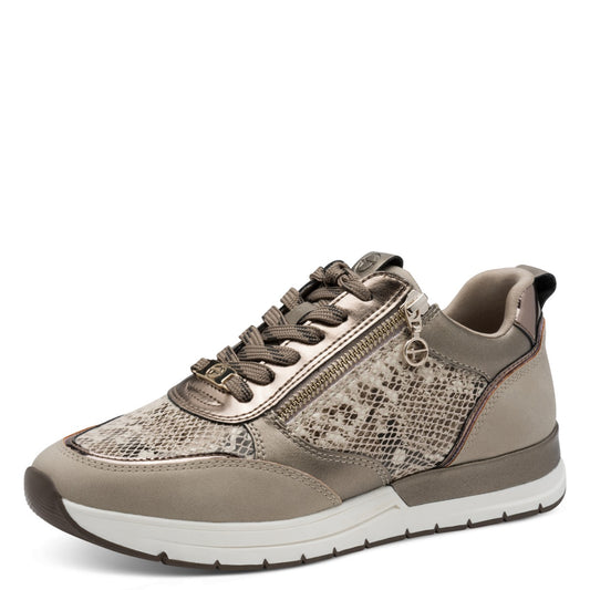 Tamaris Sneaker 23732 Snake Taupe