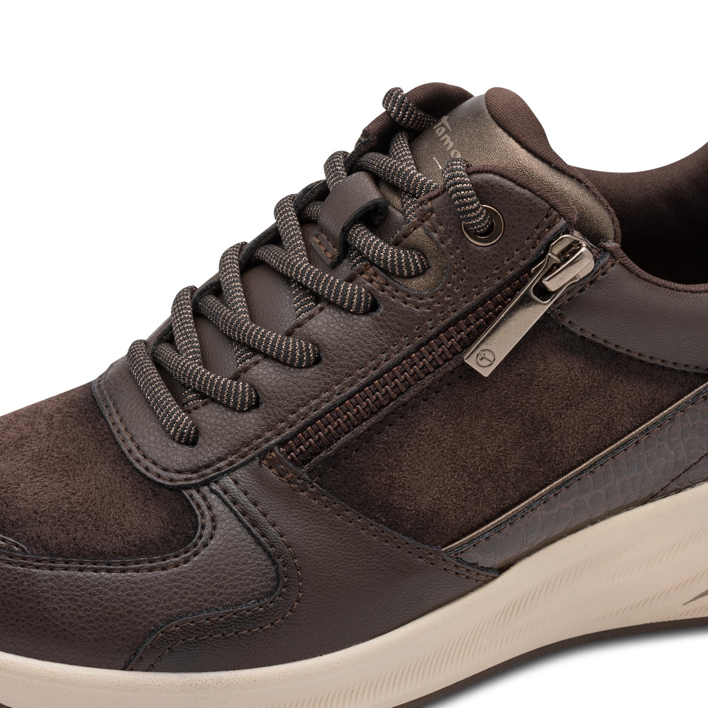 Tamaris Sneaker 23754 Mocca – Vegan & mit Wechselfußbett - Detailansicht