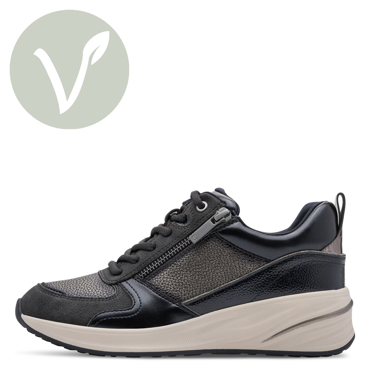 Tamaris Sneaker 23754 Navy Blau – Vegan & mit Wechselfußbett - Seitenansicht