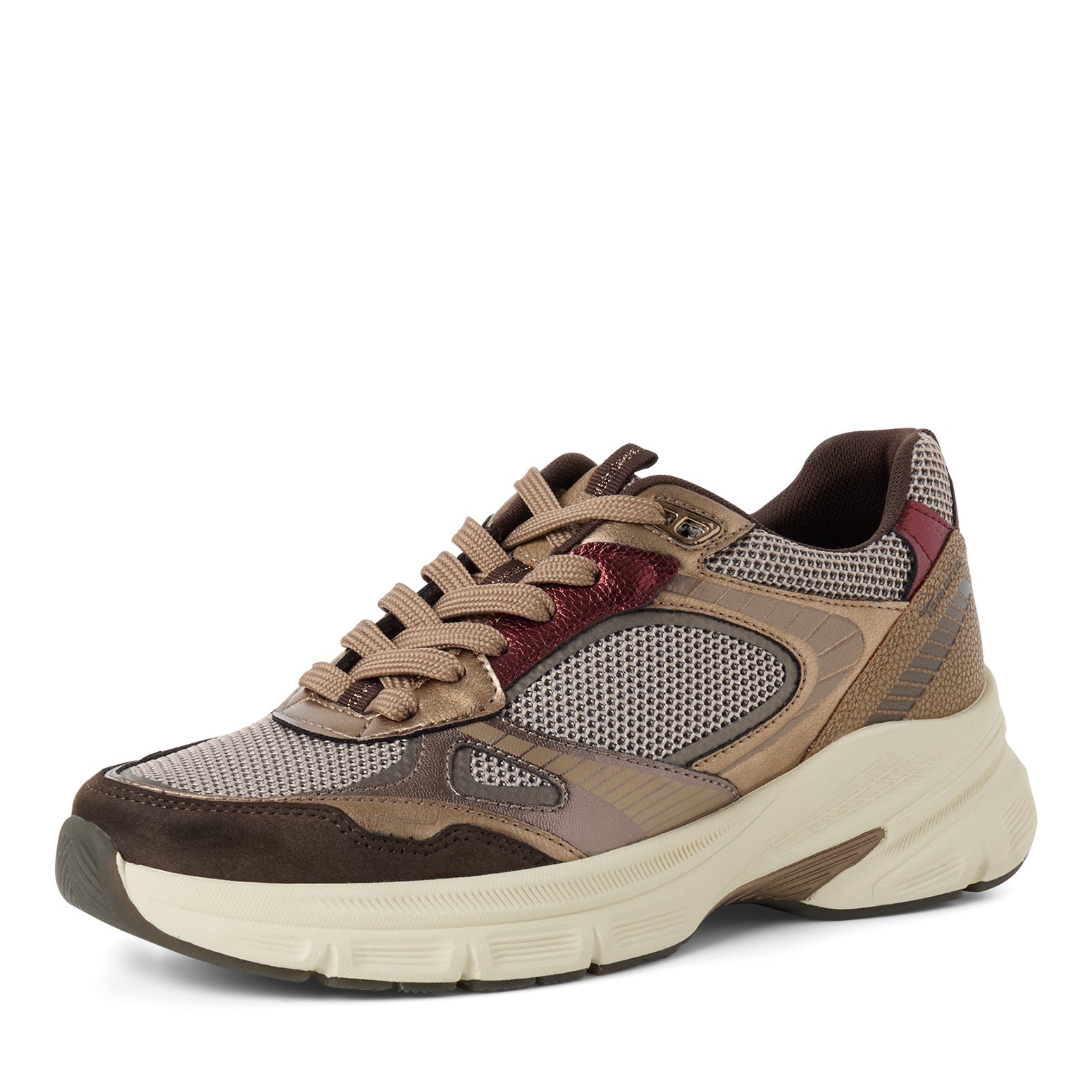 Tamaris Sneaker 23799 Bronce/Mocca - Vegan & Wechselfußbett Frontansicht