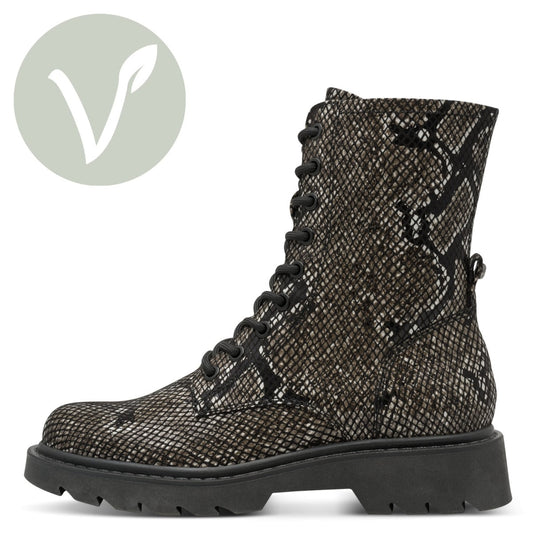 Tamaris Stiefelette 25918 Schwarz Snake