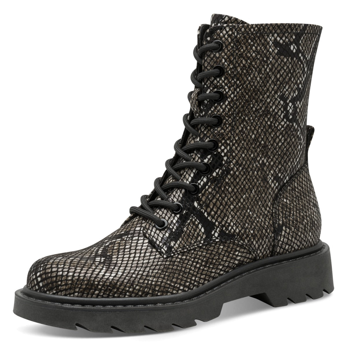 Tamaris Stiefelette 25918 Schwarz Snake