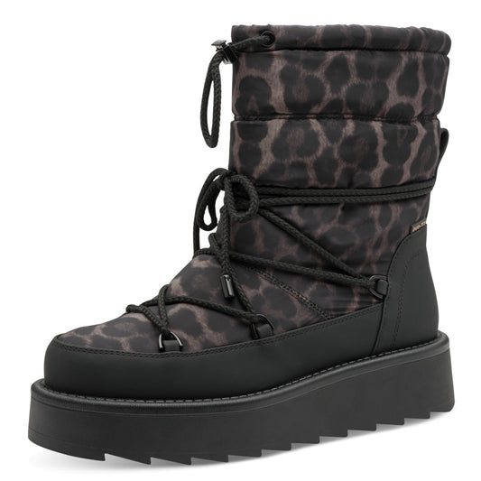 Tamaris Stiefelette 26846 Schwarz Leopard