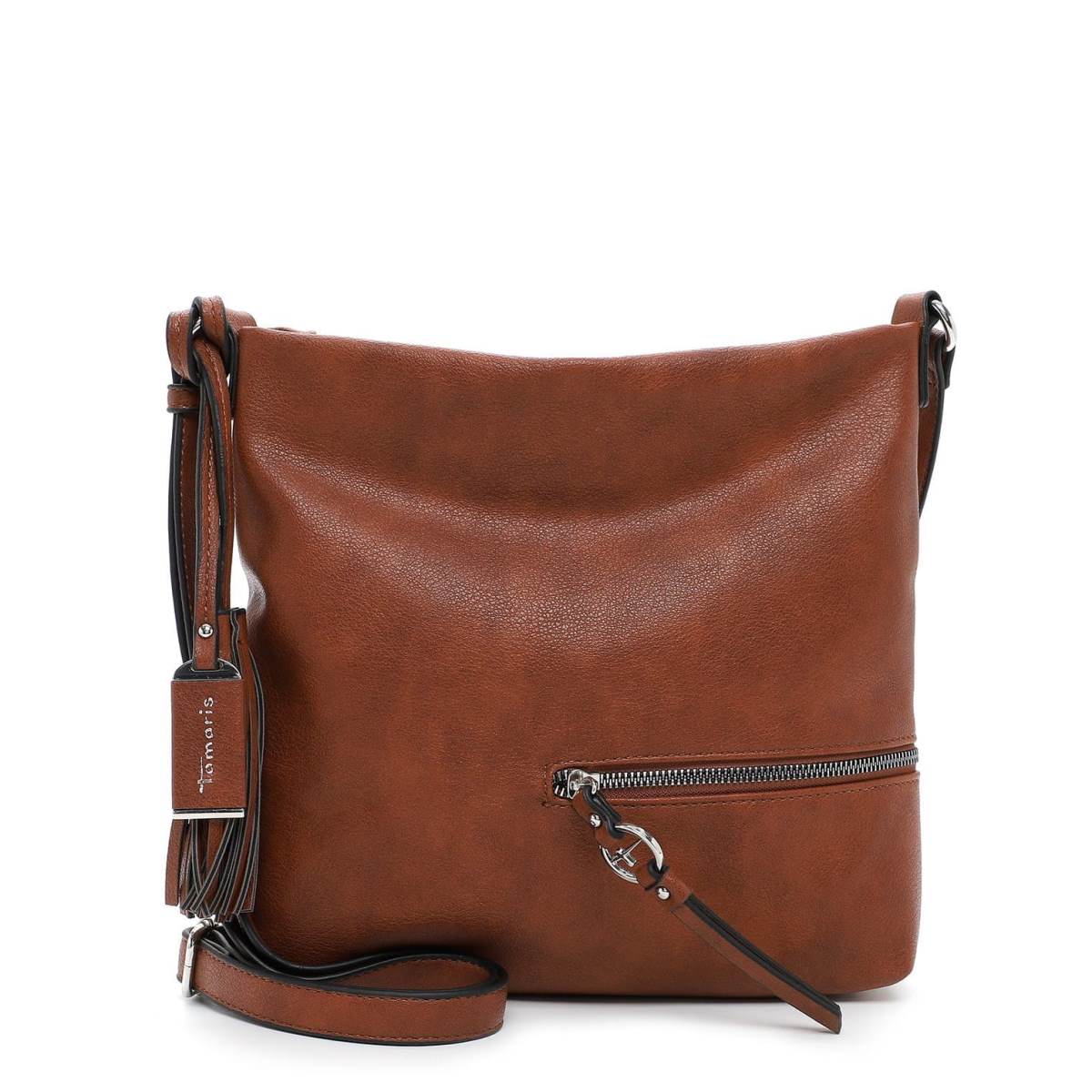 Tamaris Umhängetasche 32801 Cognac - Perfekt für Alltag & Freizeit