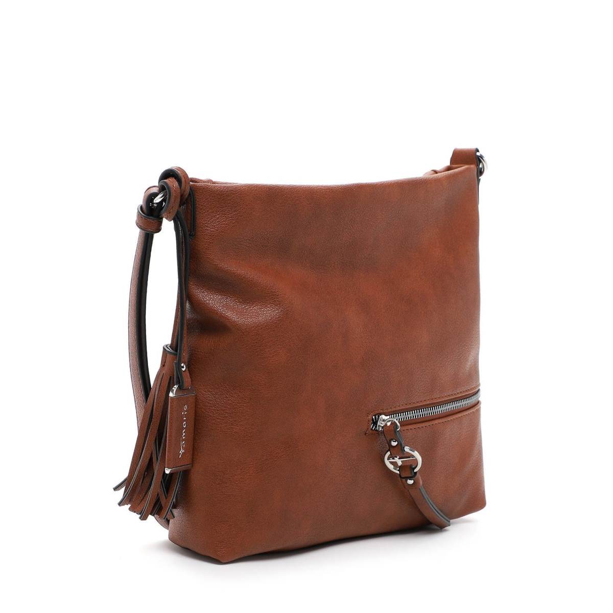 Tamaris Umhängetasche 32801 Cognac - Perfekt für Alltag & Freizeit