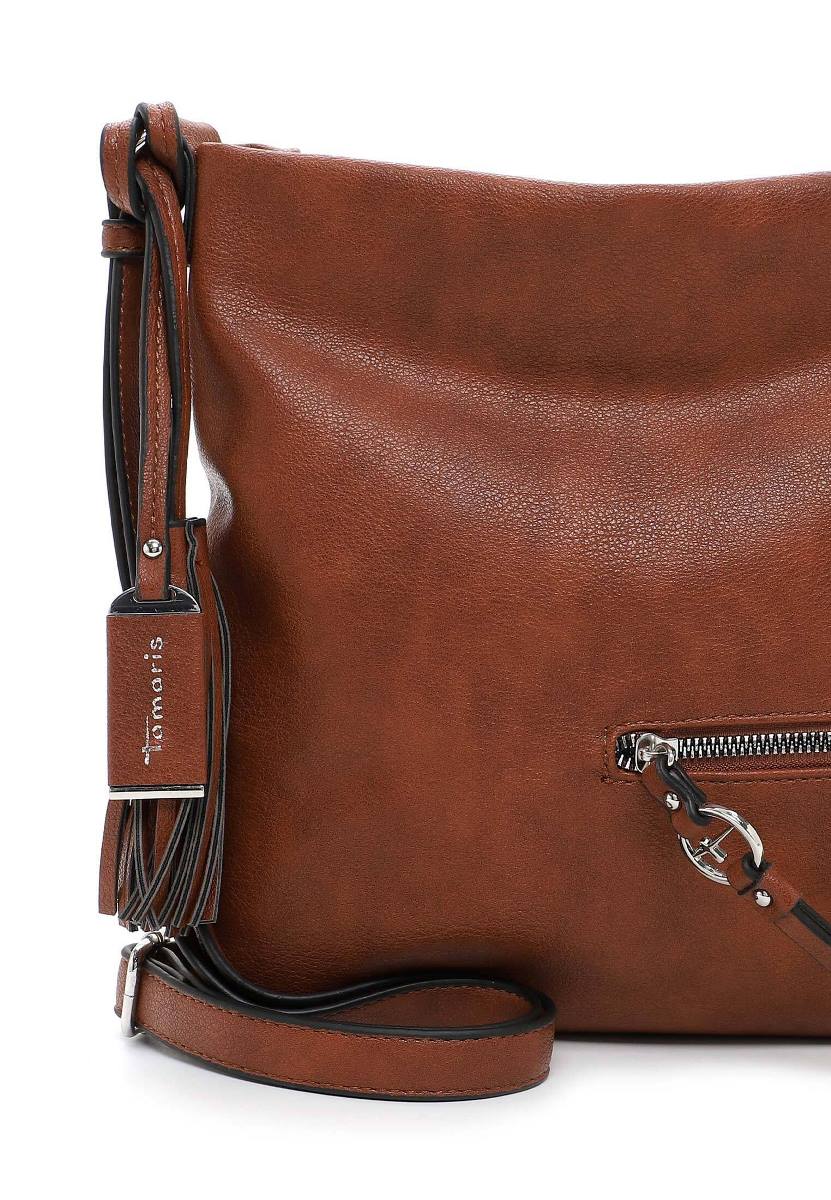 Tamaris Umhängetasche 32801 Cognac - Perfekt für Alltag & Freizeit