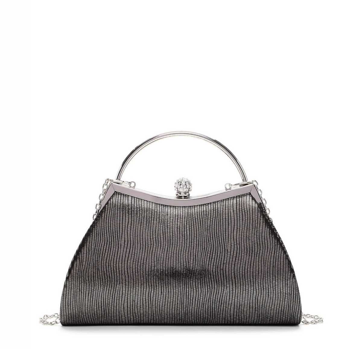Tamaris Clutch 32816 Dunkelsilber - Glamourös durch den Abend