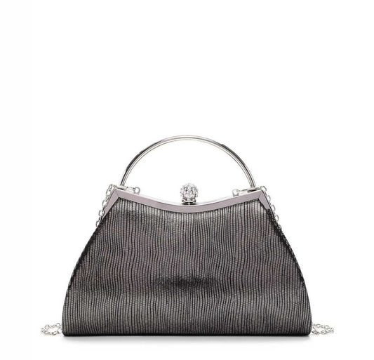 Tamaris Clutch 32816 Dunkelsilber - Glamourös durch den Abend