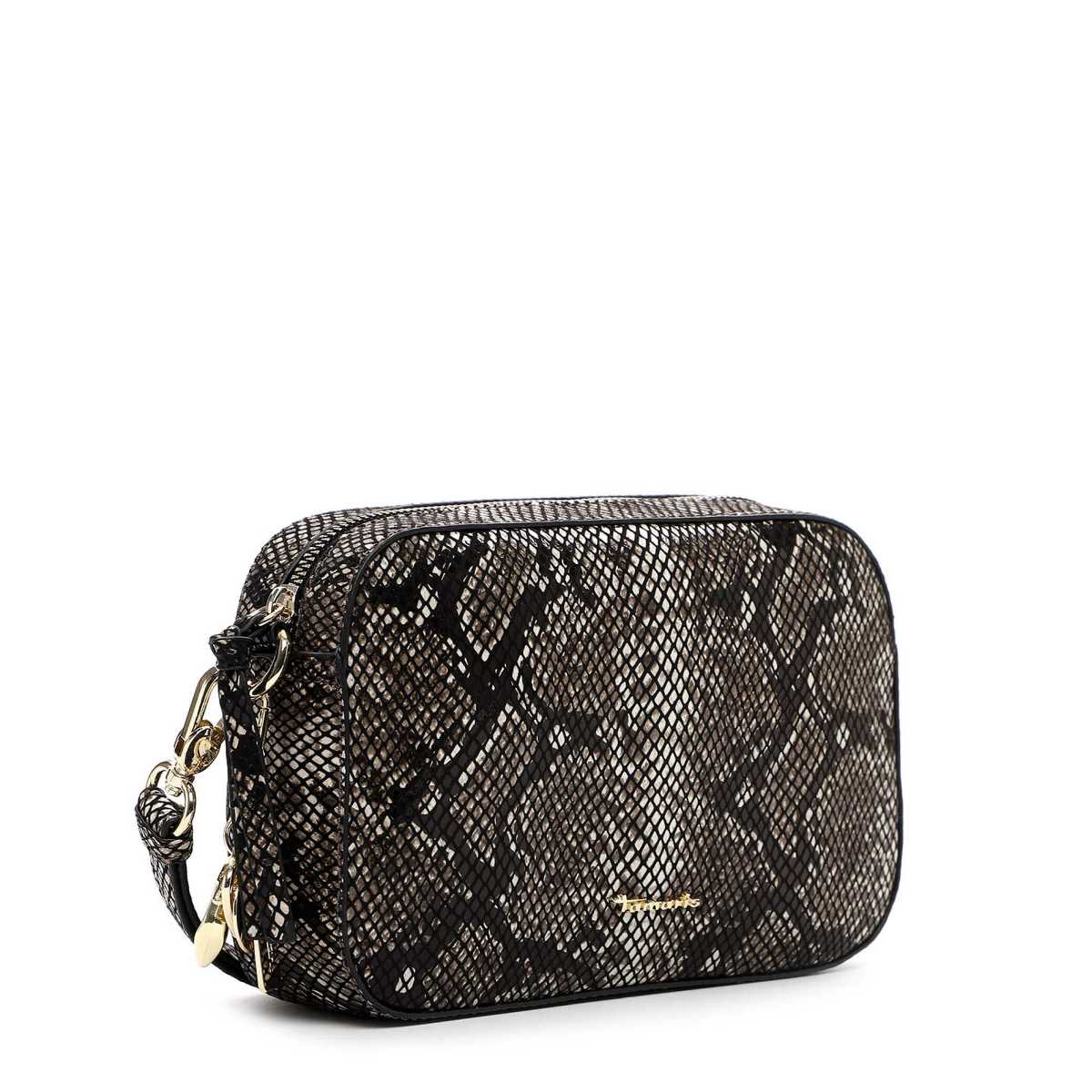 Tamaris Umhängetasche 34090 Grau Snake - Stylisch & alltagstauglich
